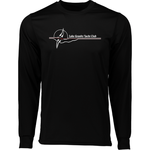 LGYC white logo Arianna Redesign 788 Long Sleeve Moisture-Wicking Tee