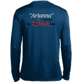 LGYC white logo Arianna Redesign 788 Long Sleeve Moisture-Wicking Tee