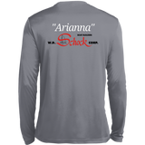 LGYC white logo Arianna Redesign 788 Long Sleeve Moisture-Wicking Tee